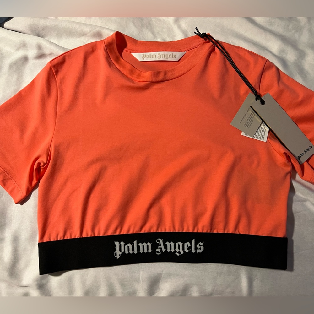 palm angels cropped shirt